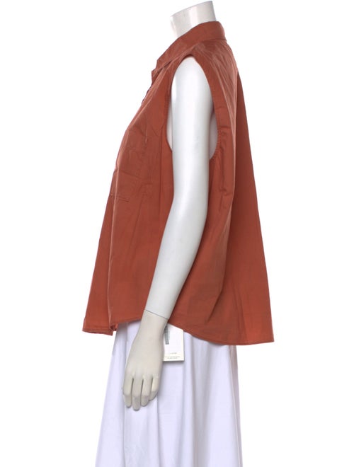 forte_forte Sleeveless Button-Up Top