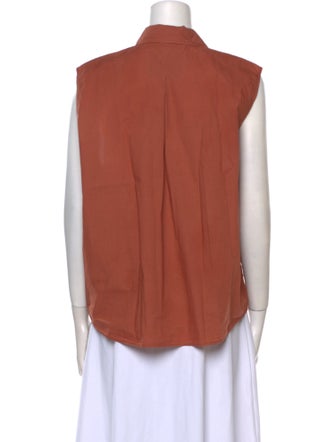 forte_forte Sleeveless Button-Up Top
