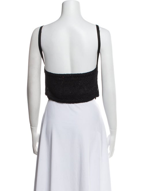 forte_forte Velvet Scoop Neck Crop Top