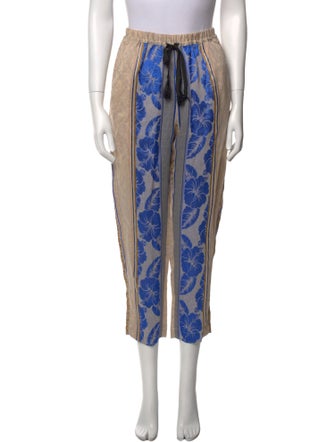 forte_forte Floral Print Straight Leg Pants