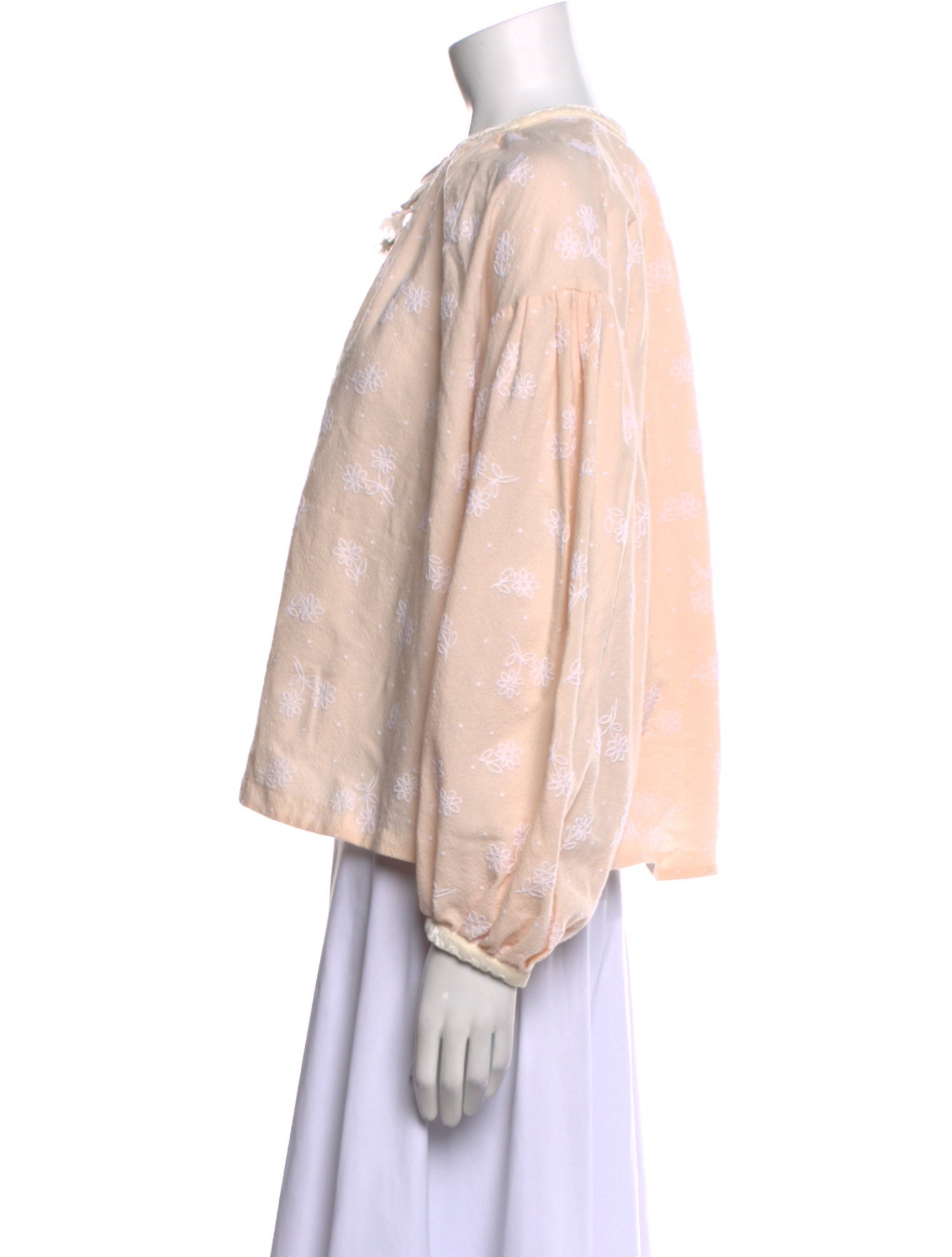 forte_forte Virgin Wool Floral Print Blouse