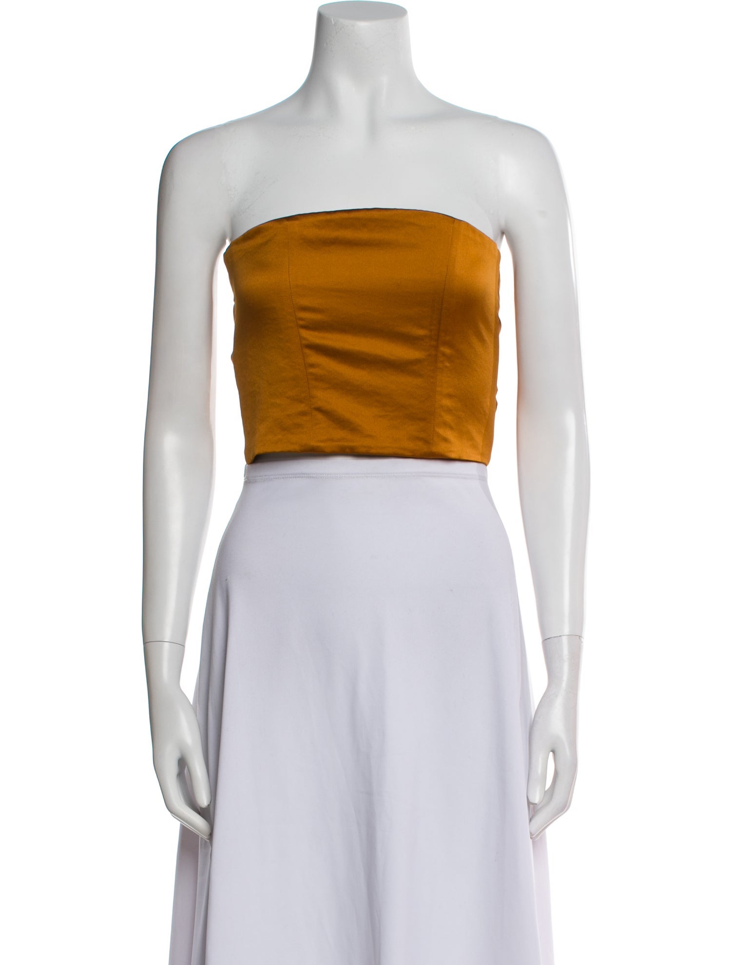 forte_forte Strapless Crop Top
