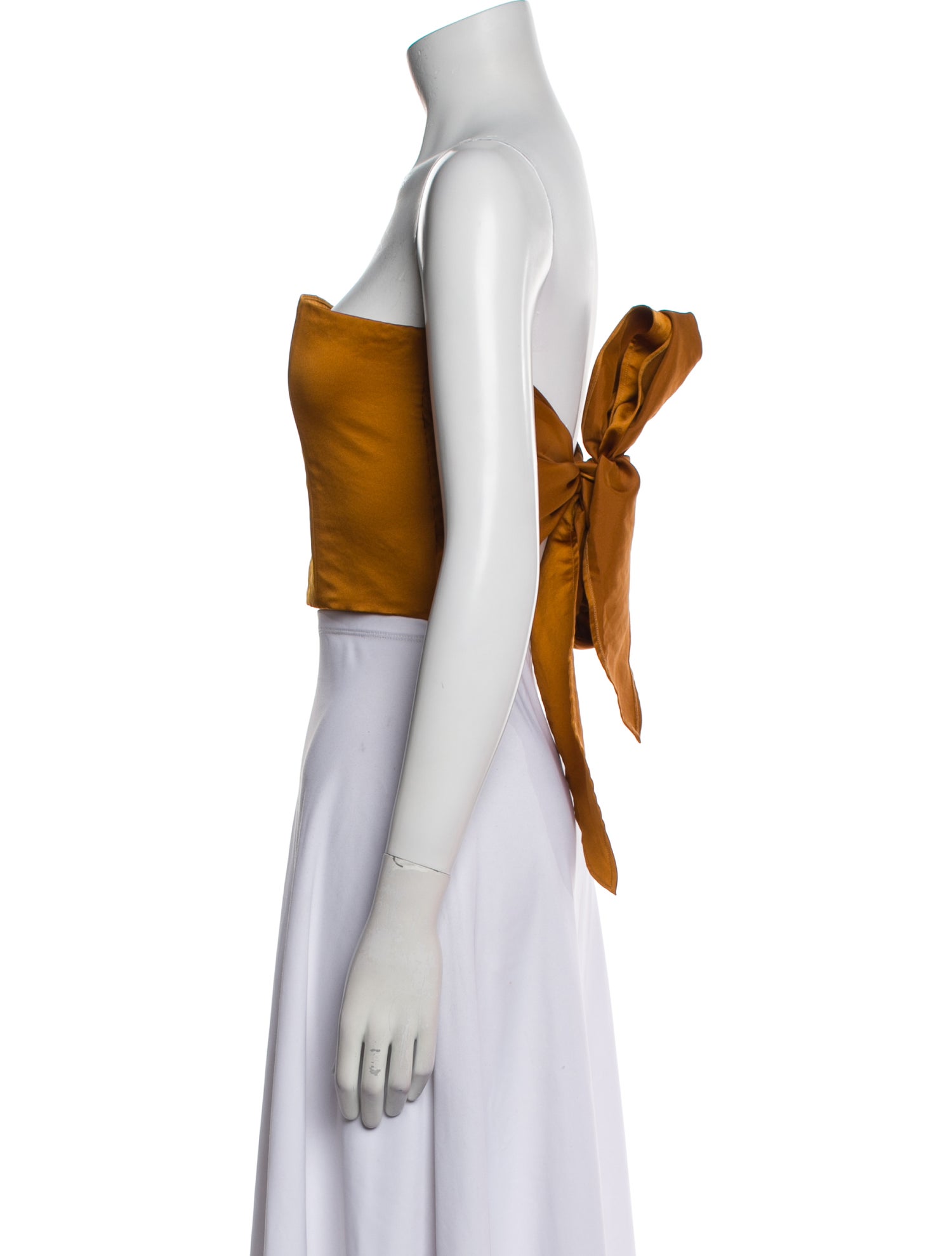 forte_forte Strapless Crop Top