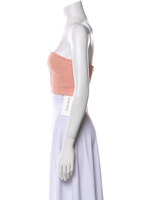 forte_forte Square Neckline Sleeveless Crop Top