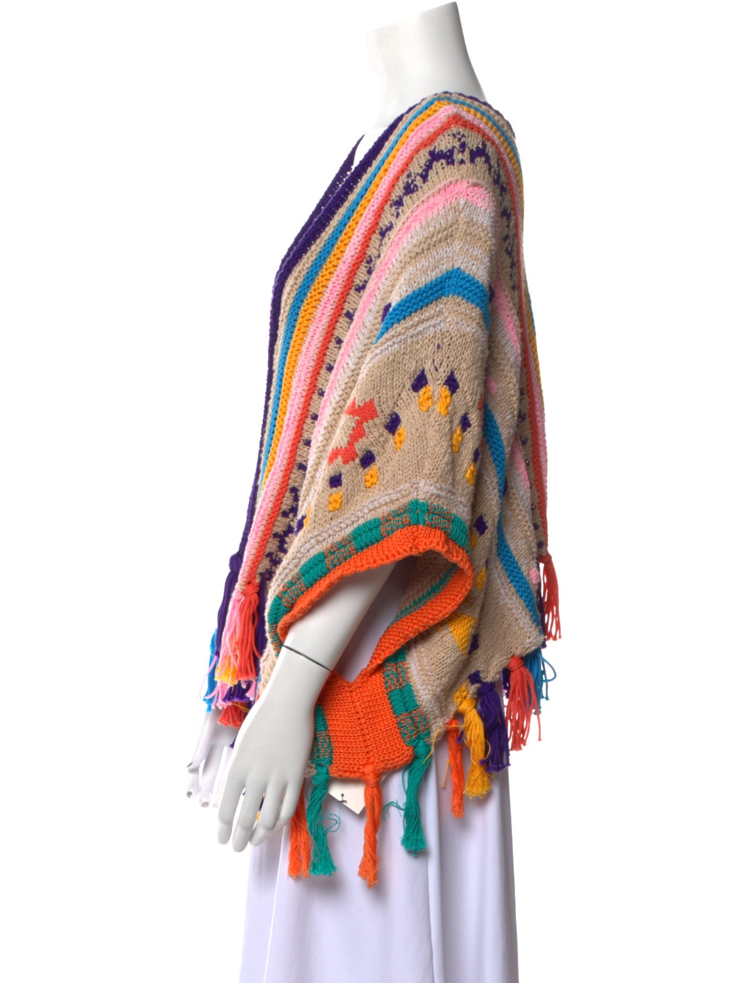 forte_forte Striped V-Neck Sweater