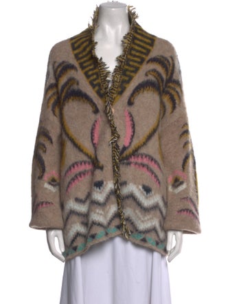 forte_forte Alpaca Printed Sweater