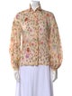 forte_forte Floral Print Long Sleeve Button-Up Top