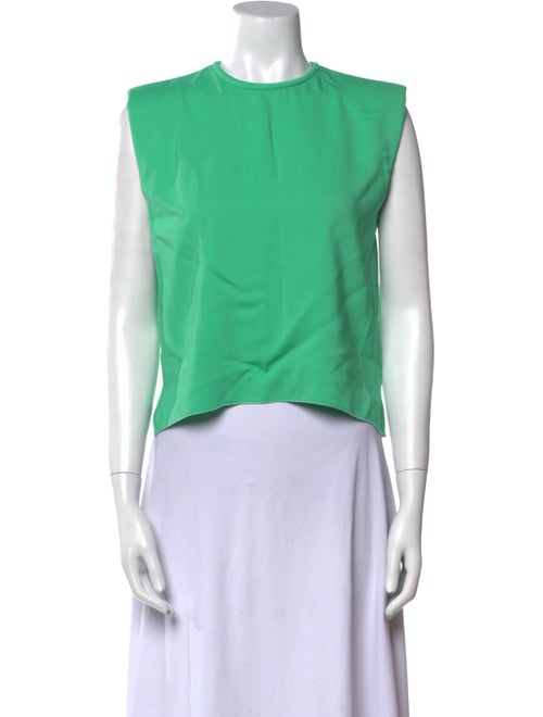 forte_forte Silk Crew Neck Crop Top