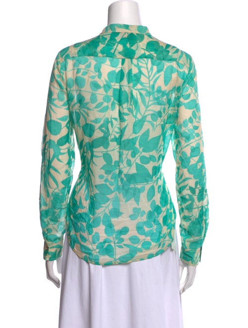 forte_forte Printed Long Sleeve Button-Up Top