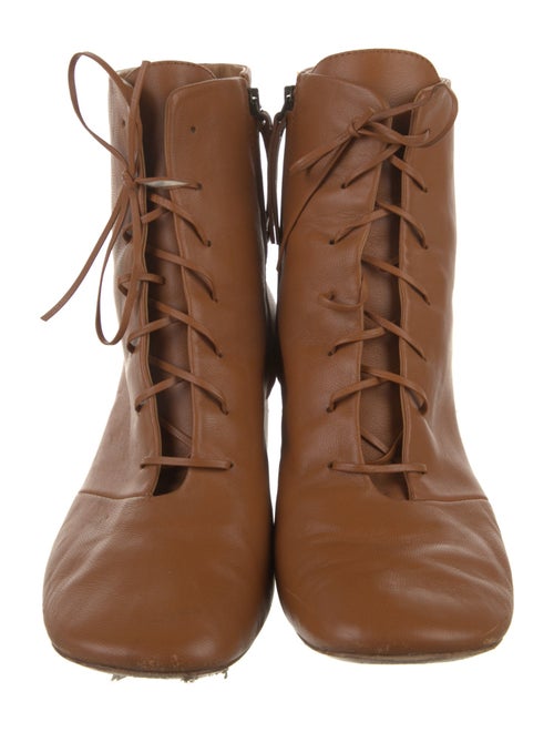 forte_forte Leather Lace-Up Boots