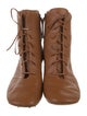 forte_forte Leather Lace-Up Boots