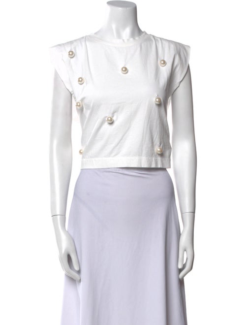 forte_forte Crew Neck Short Sleeve Crop Top