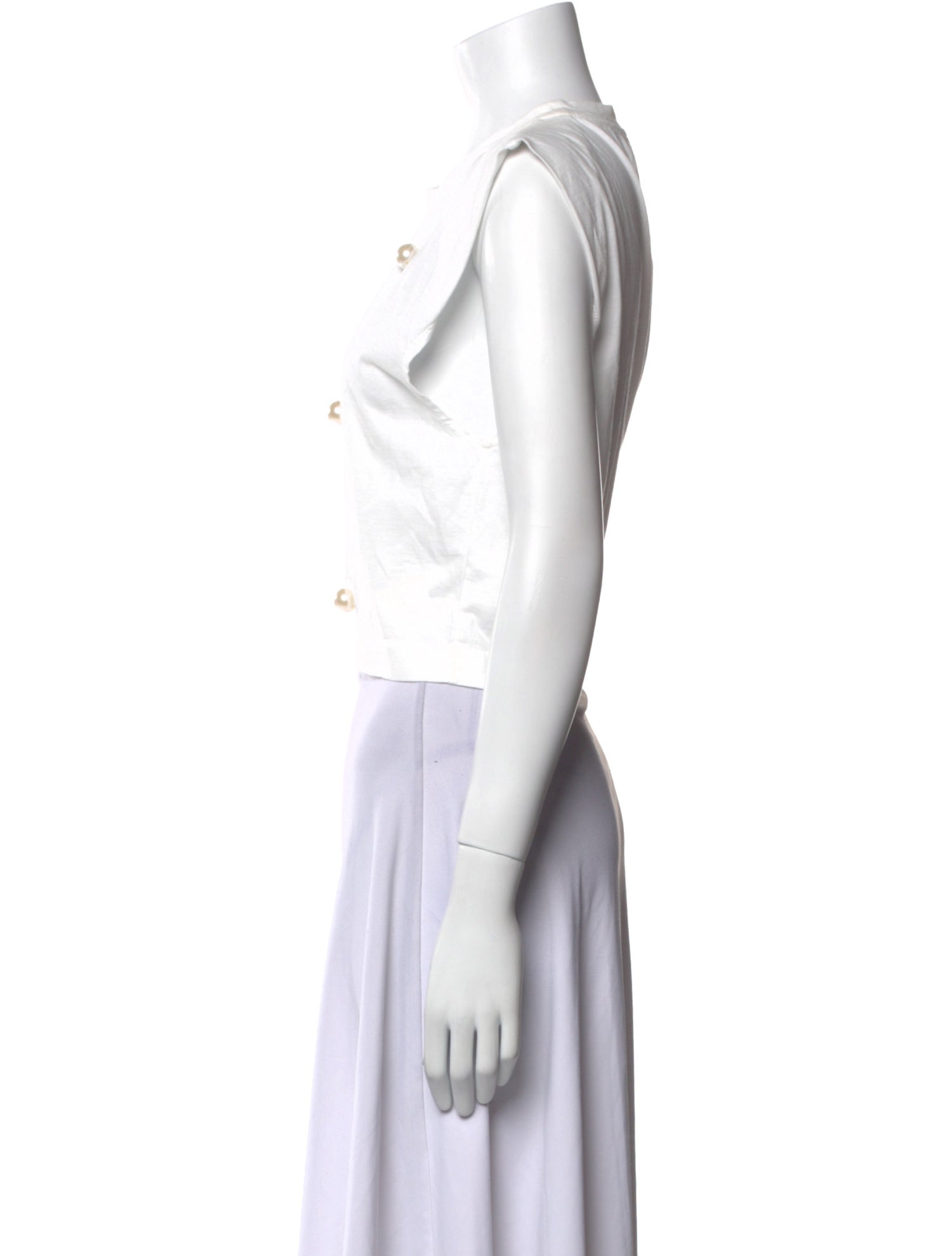 forte_forte Crew Neck Short Sleeve Crop Top