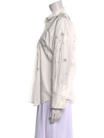 forte_forte Linen Long Sleeve Button-Up Top