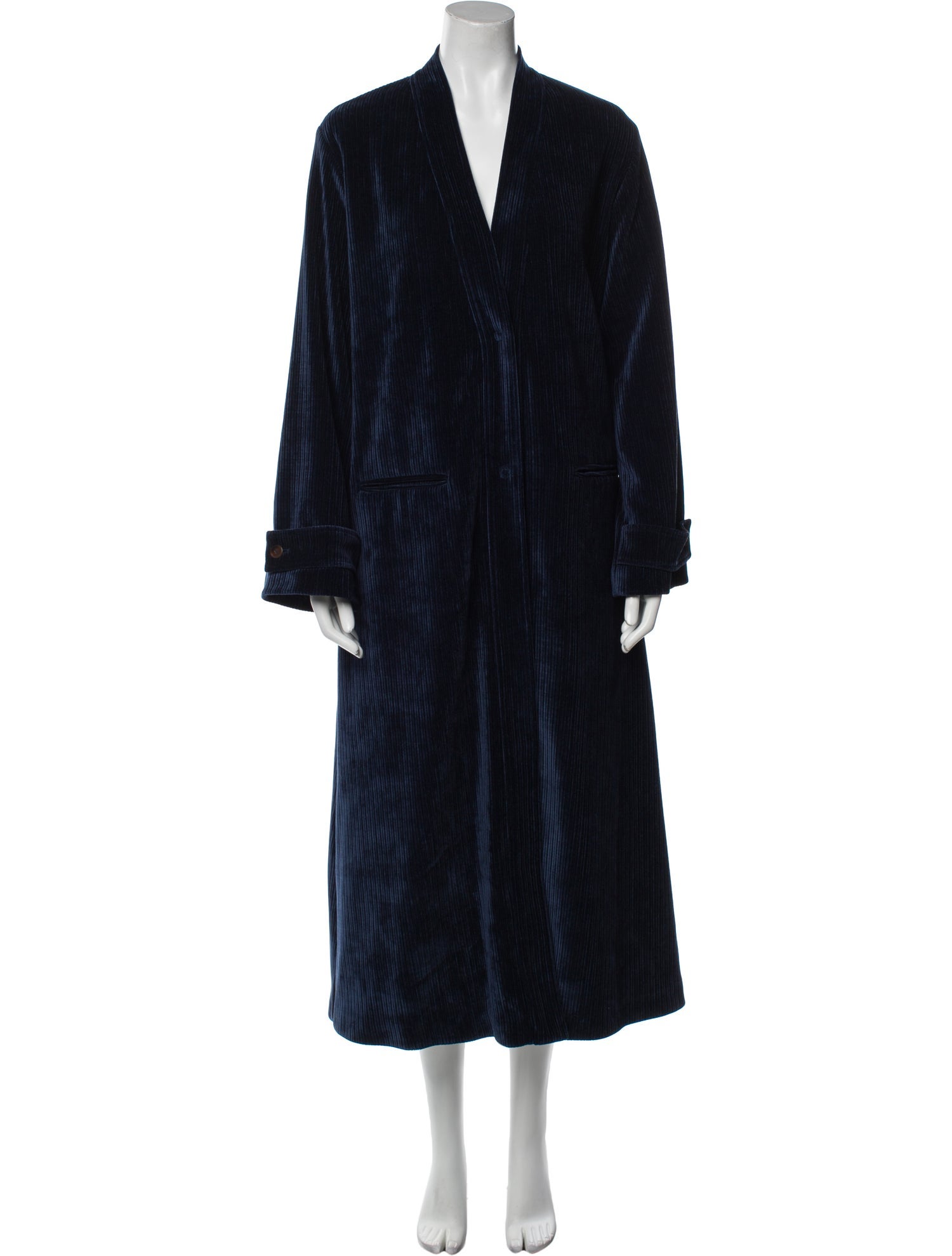 forte_forte Il Veluto Corduroy Faux Fur Coat