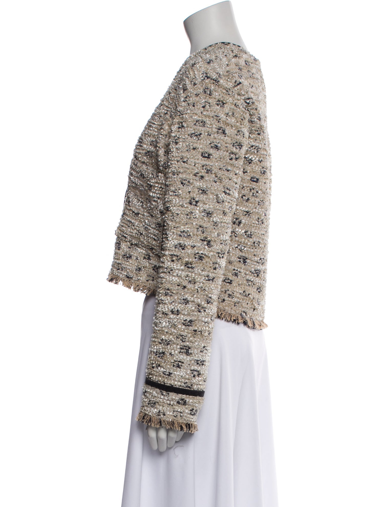 forte_forte Tweed Pattern Evening Jacket w/ Tags