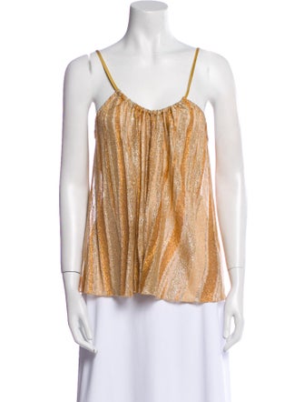 forte_forte Printed Scoop Neck Blouse