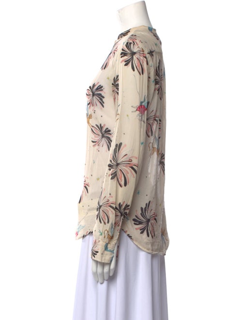 forte_forte Silk Floral Print Blouse