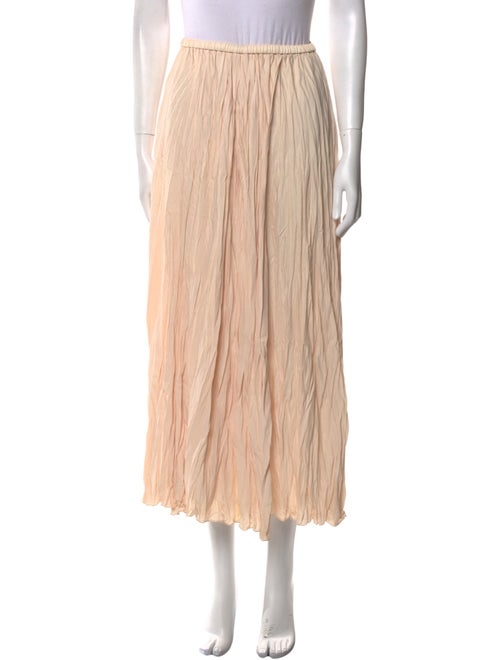 forte_forte Pleated Accents Midi Length Skirt