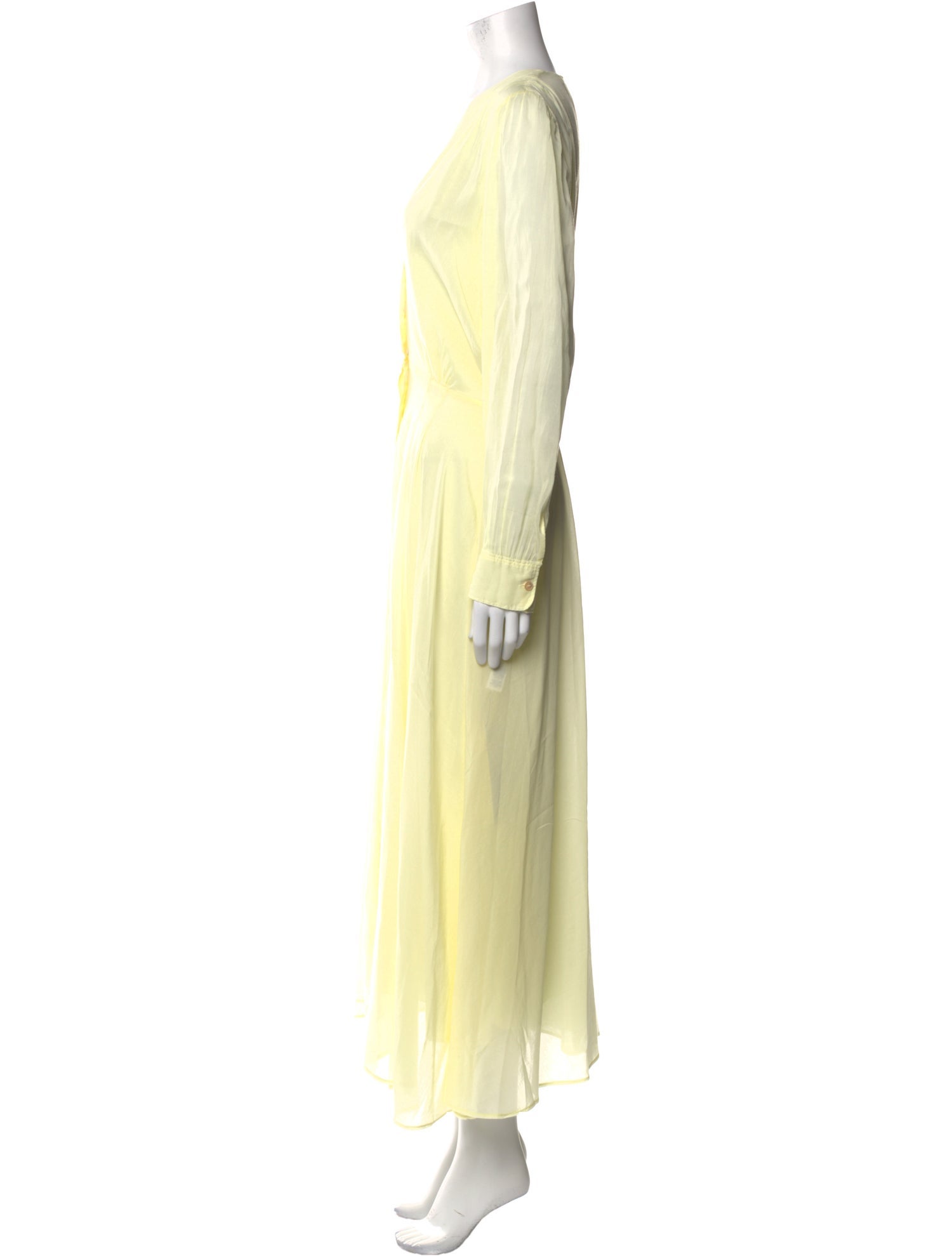 forte_forte V-Neck Long Dress