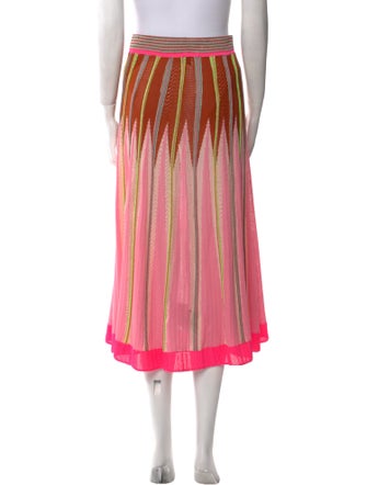 forte_forte Striped Midi Length Skirt