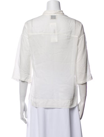 forte_forte Three-Quarter Sleeve Blouse