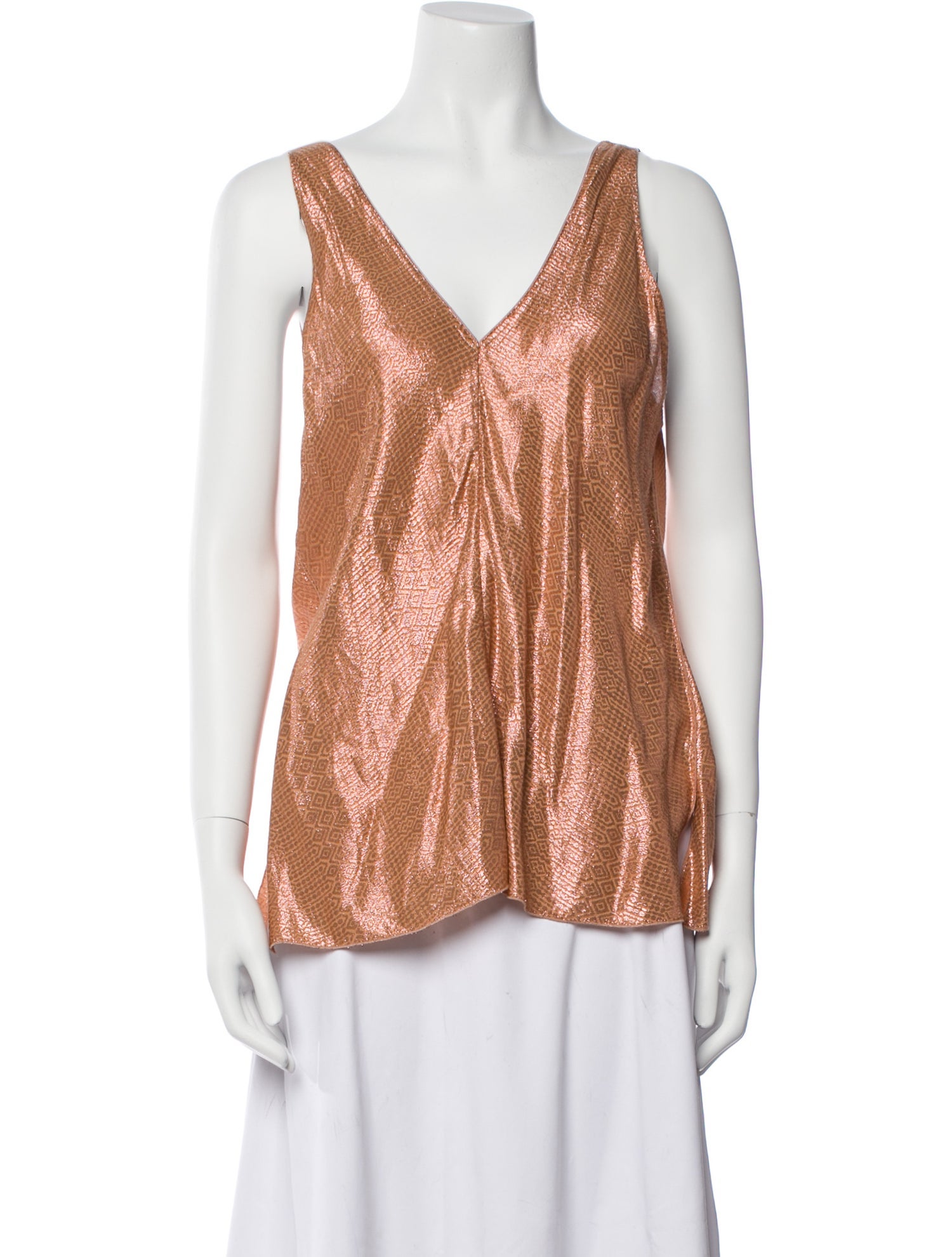 forte_forte V-Neck Sleeveless Top