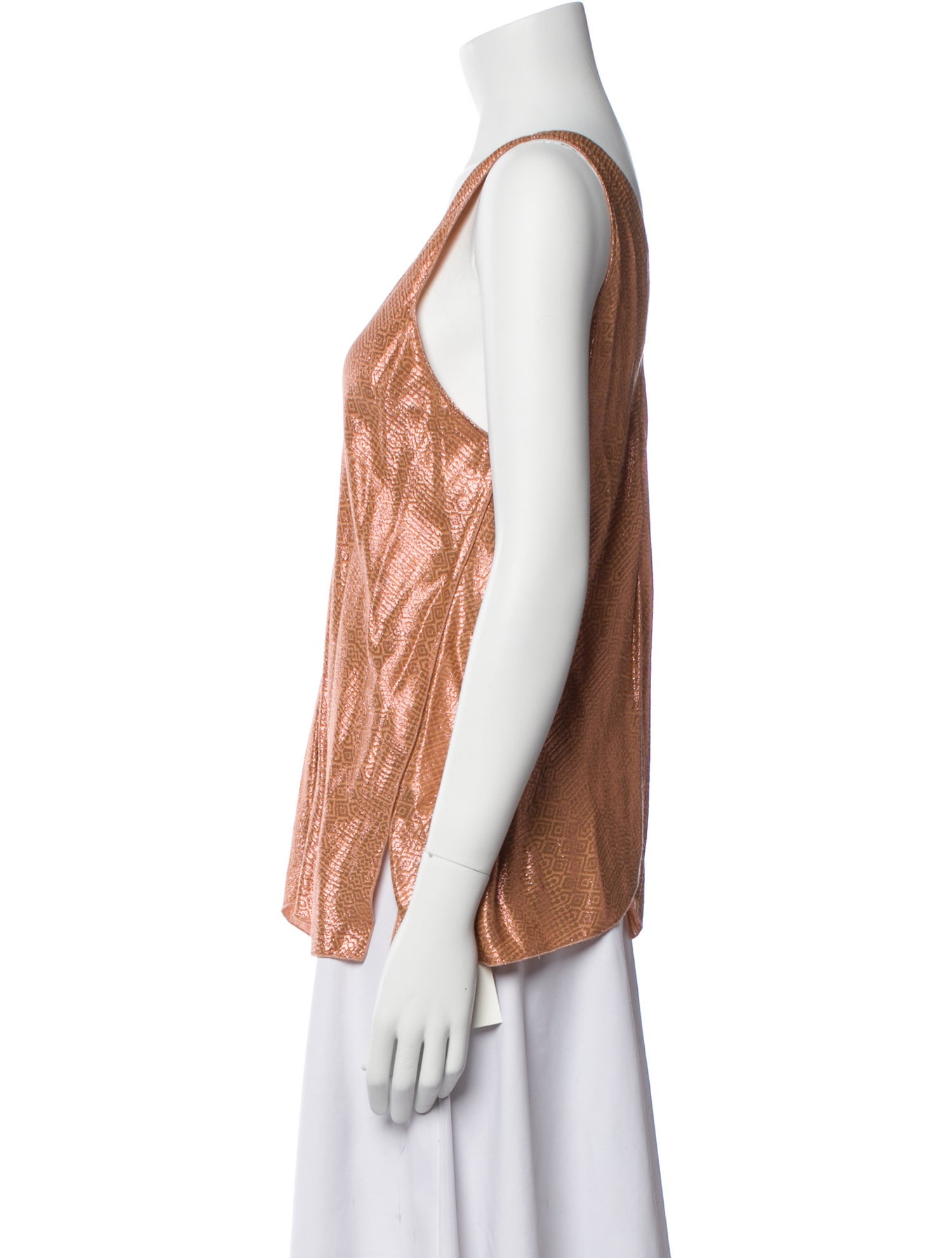 forte_forte V-Neck Sleeveless Top