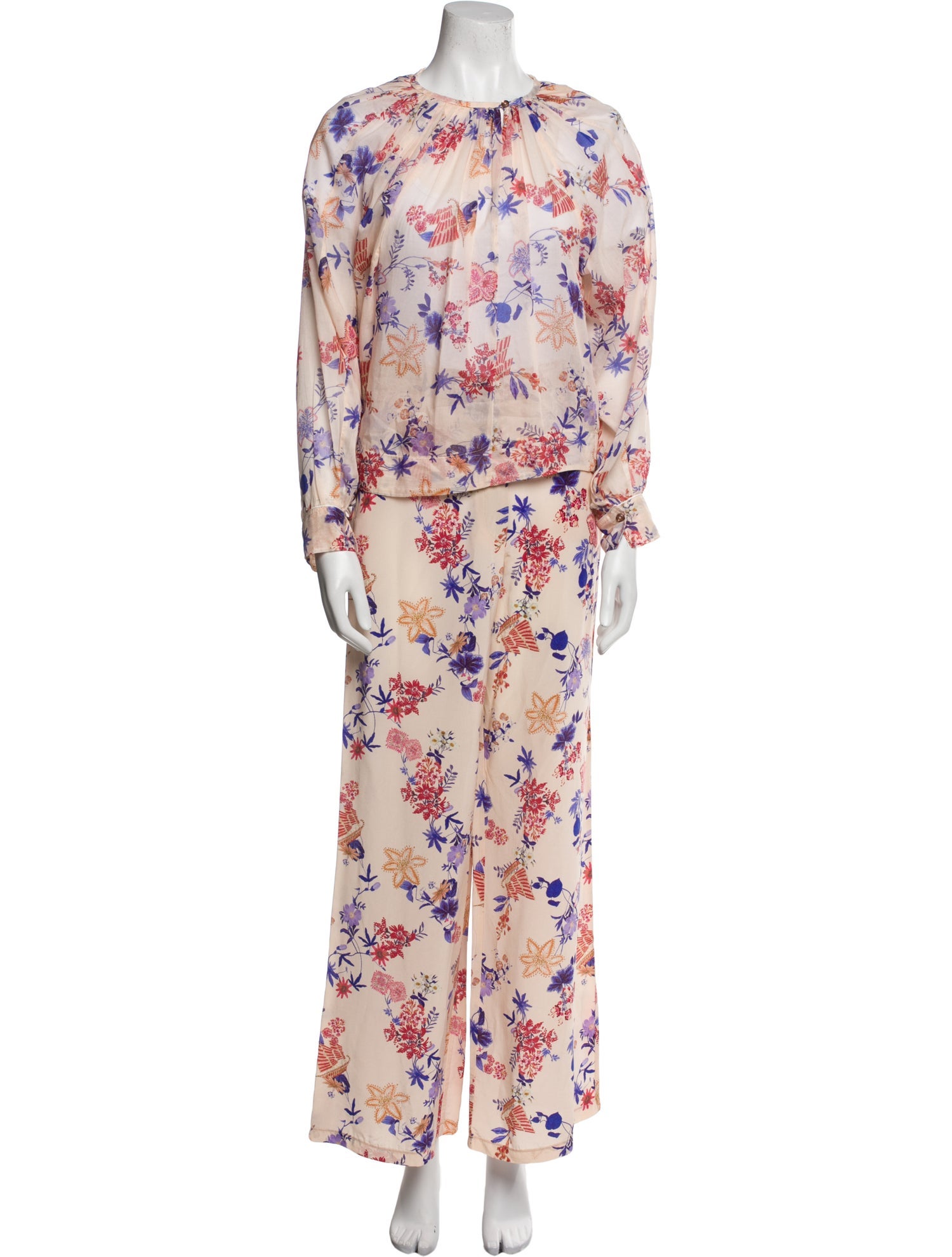 forte_forte Floral Print Pant Set