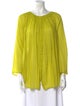 forte_forte Scoop Neck Long Sleeve Blouse