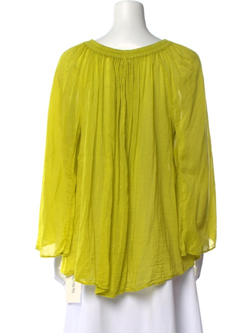 forte_forte Scoop Neck Long Sleeve Blouse