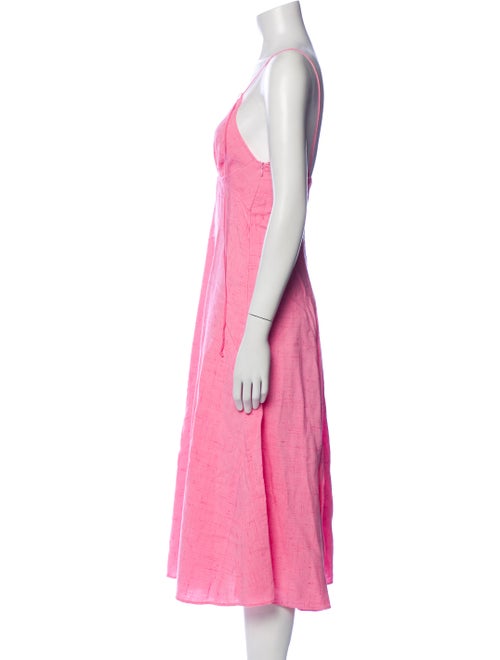 forte_forte V-Neck Midi Length Dress