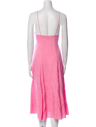 forte_forte V-Neck Midi Length Dress