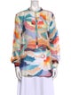 forte_forte Printed Crew Neck Blouse