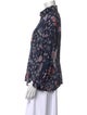 forte_forte Floral Print Three-Quarter Sleeve Blouse