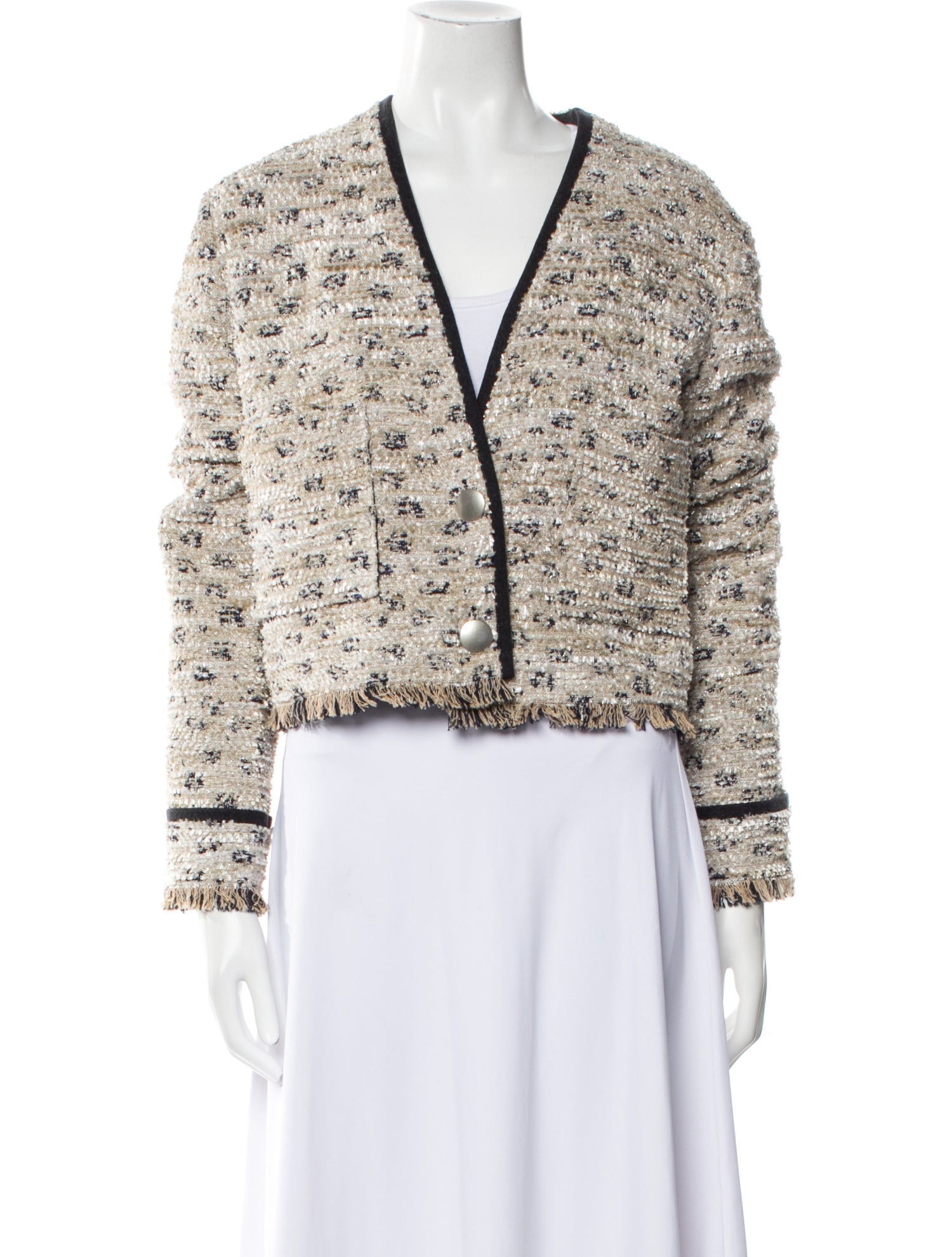 forte_forte Tweed Pattern Evening Jacket w/ Tags