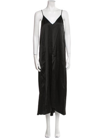 forte_forte V-Neck Long Dress