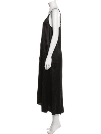 forte_forte V-Neck Long Dress
