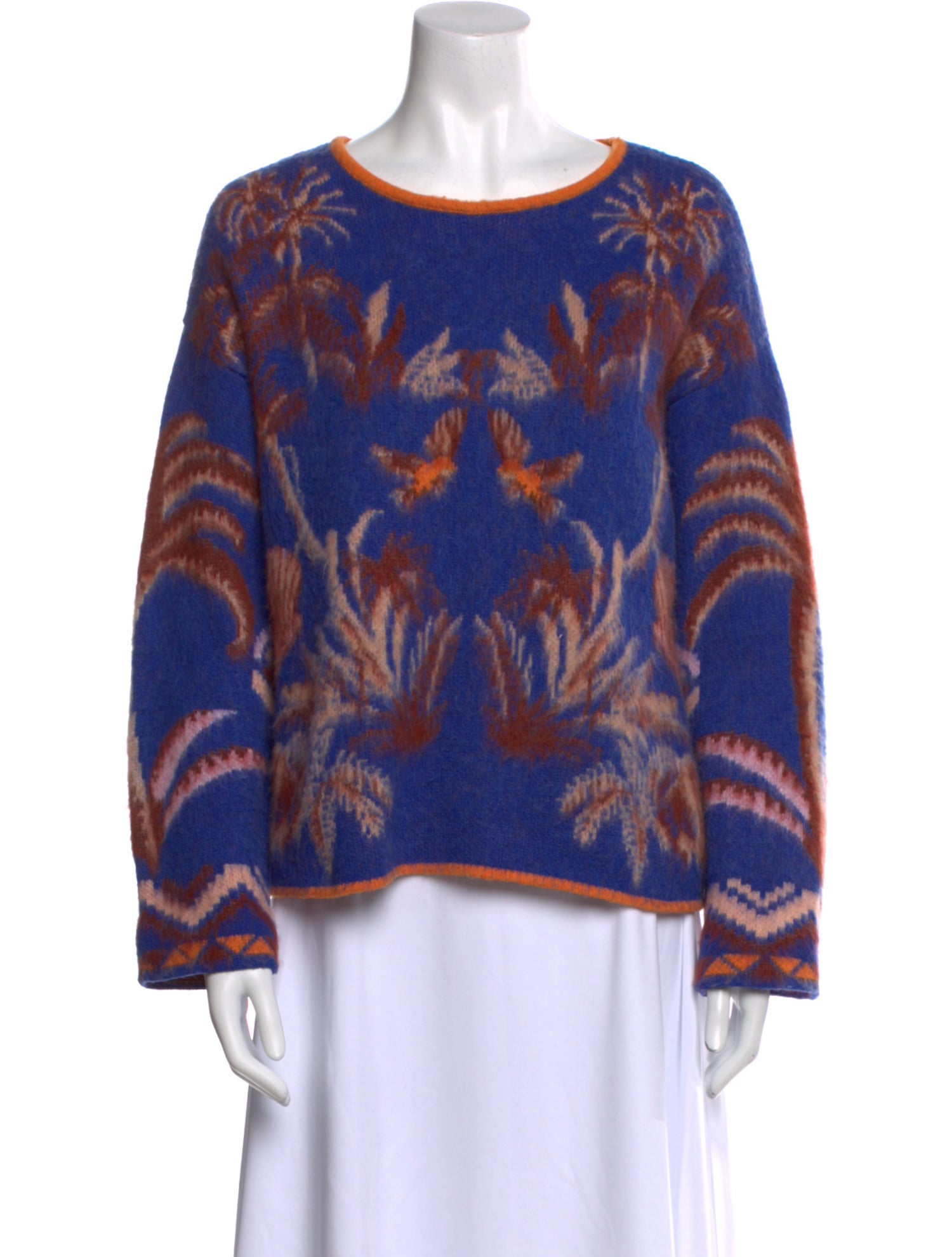 forte_forte Wool Animal Print Sweater