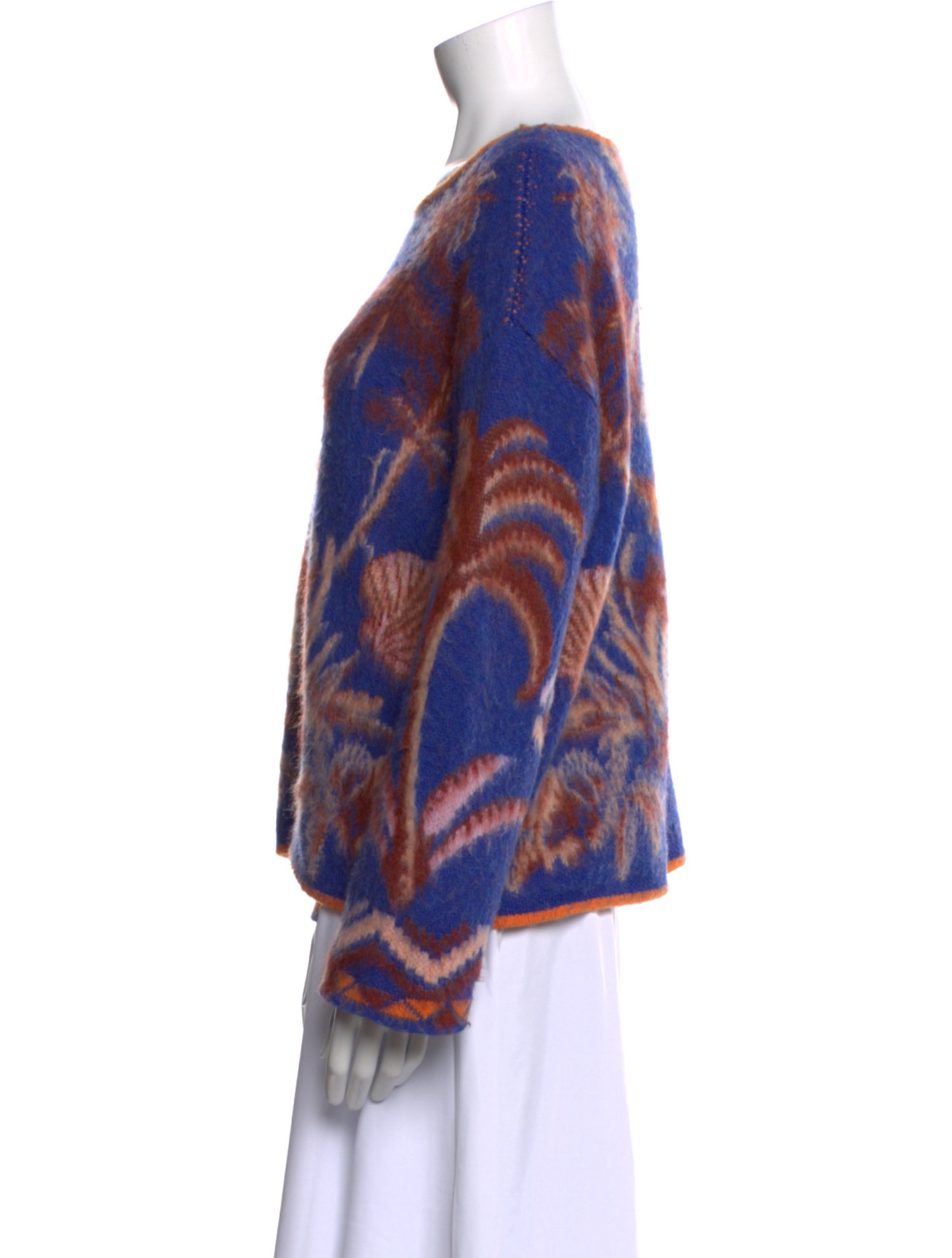 forte_forte Wool Animal Print Sweater