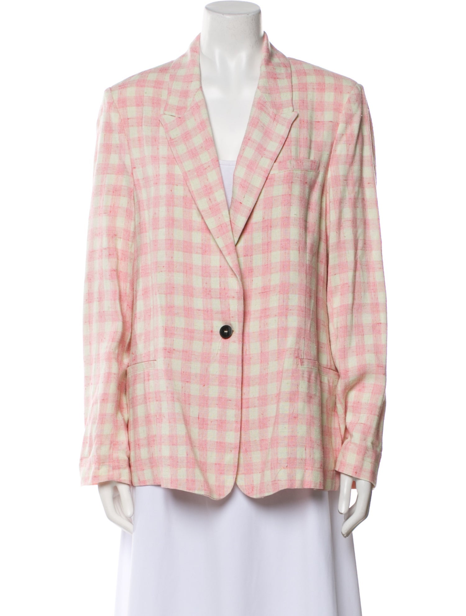 forte_forte Plaid Print Blazer