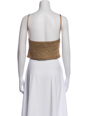 forte_forte Scoop Neck Sleeveless Crop Top