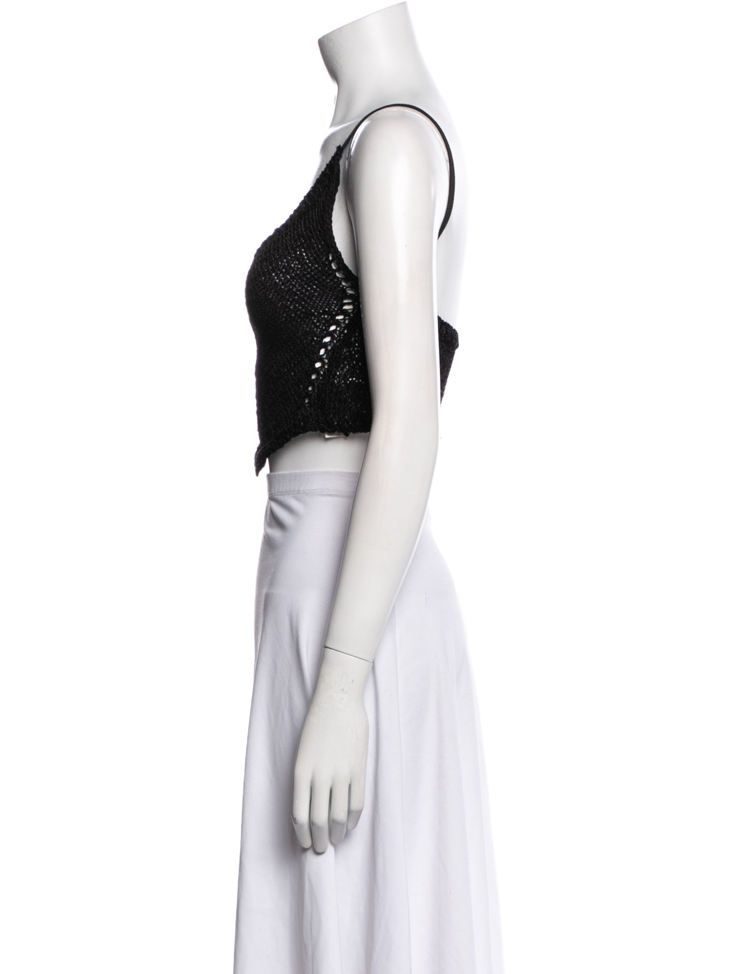 forte_forte Scoop Neck Sleeveless Crop Top