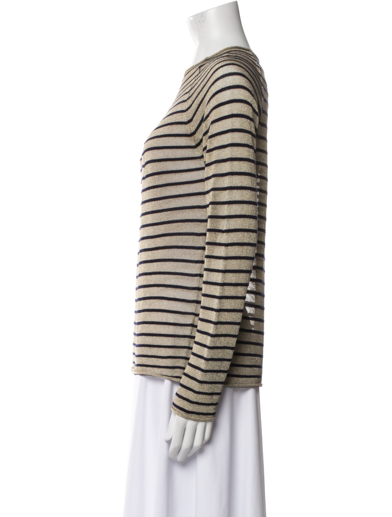 forte_forte Striped Crew Neck Top