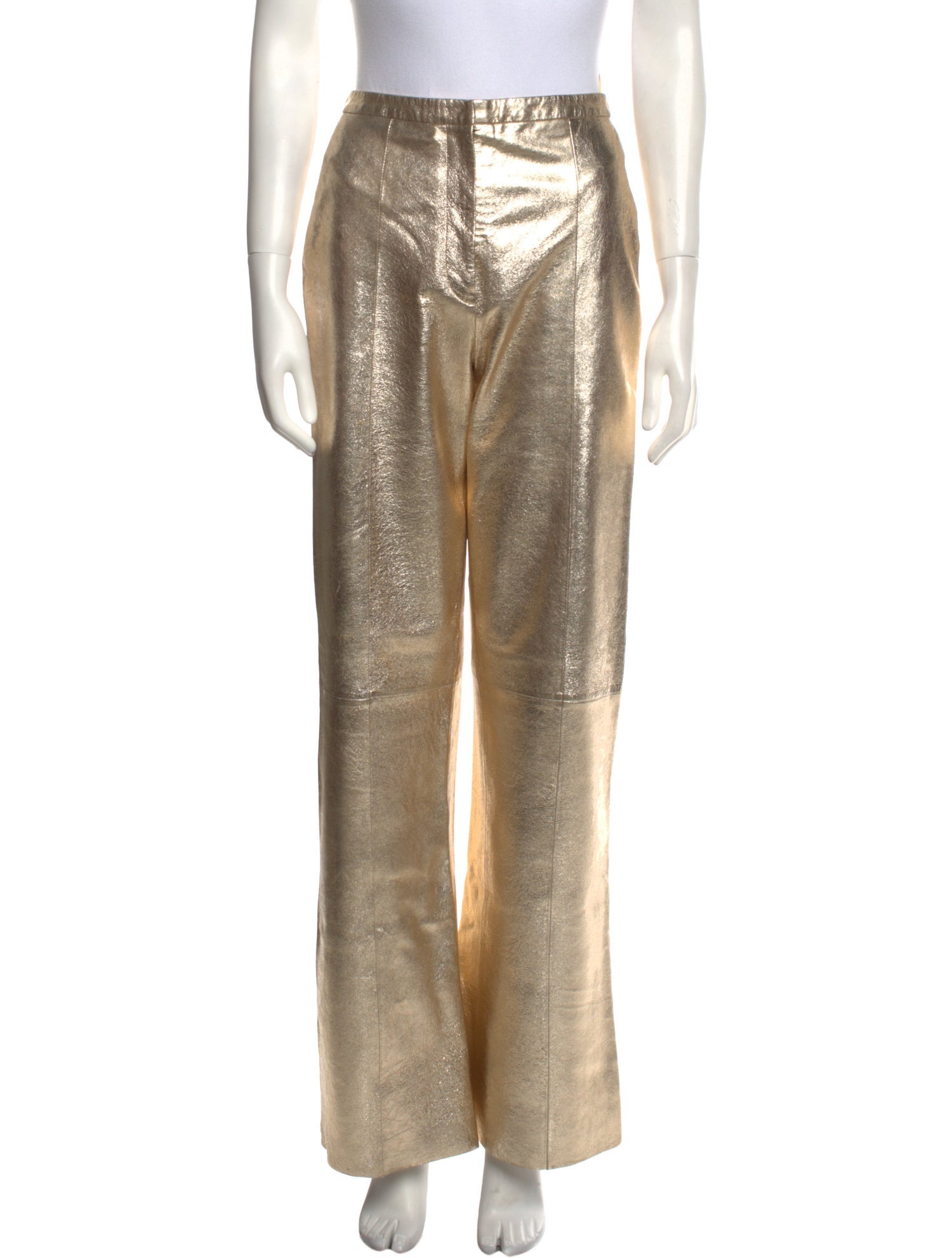 forte_forte Leather Wide Leg Pants