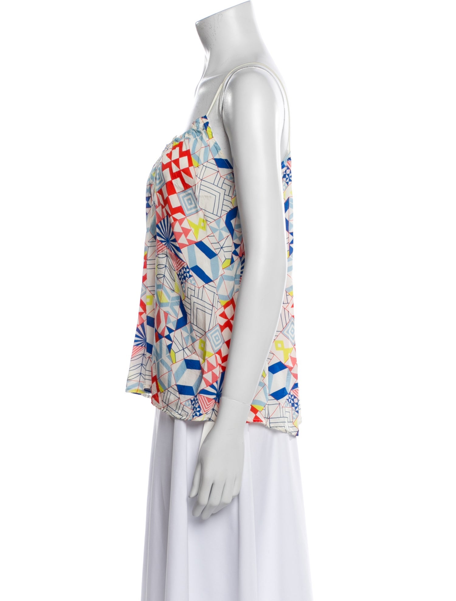 forte_forte Floral Print Scoop Neck Top