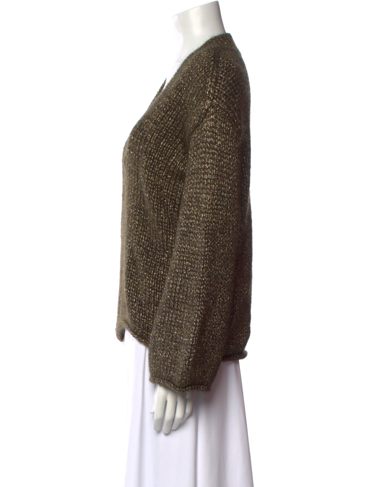 forte_forte Mohair V-Neck Sweater w/ Tags