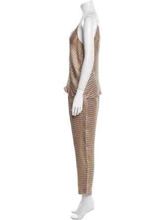 forte_forte Houndstooth Houndstooth Print Pant Set