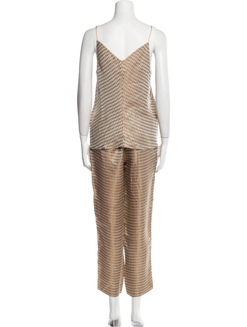 forte_forte Houndstooth Houndstooth Print Pant Set