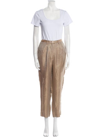 forte_forte Houndstooth Houndstooth Print Pant Set